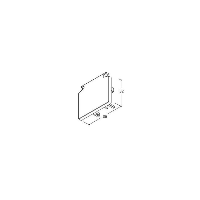 TAL LIGHTING SURFACE TRACK 3F - END CAP
