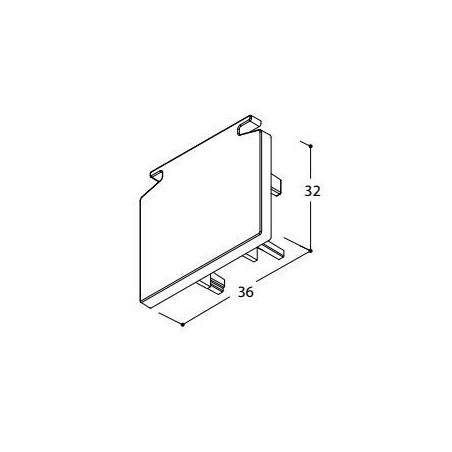 TAL SURFACE TRACK 3F - END CAP 