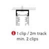 TAL LIGHTING SURFACE TRACK 3F - PENDANT CLIP