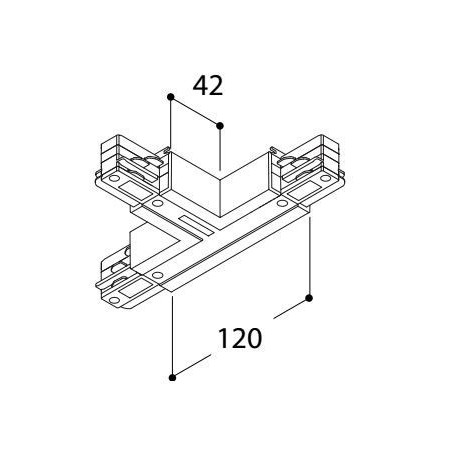 TAL SURFACE TRACK 3F - T COUPLER EARTH OUTSIDE + LEFT 