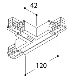 TAL SURFACE TRACK 3F - T COUPLER EARTH OUTSIDE + RIGHT 