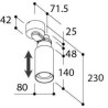 Tal Lighting TELESCOOP Surface Mounted Deckenlampe