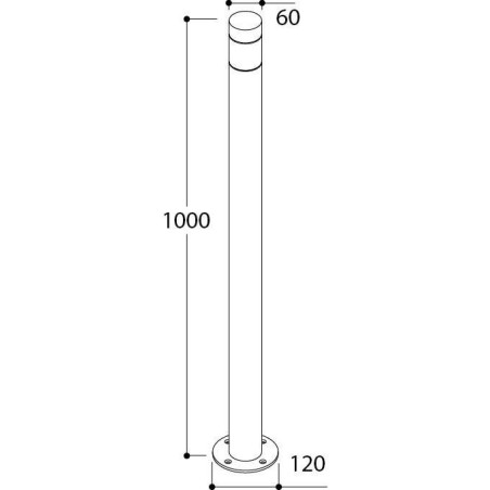 TAL TOOTEM 1000 BEACON LUXEON M CI garden pole