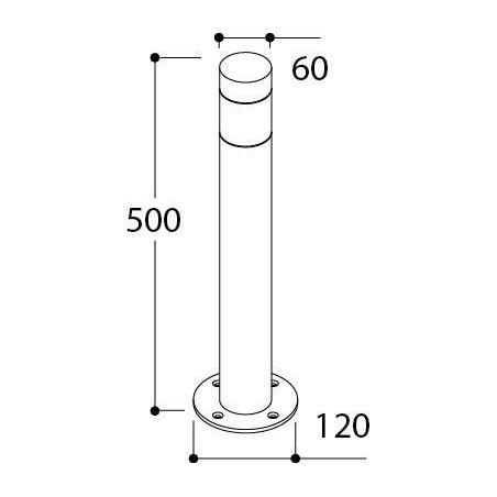 TAL TOOTEM 500 BEACON LUXEON M CI garden pole