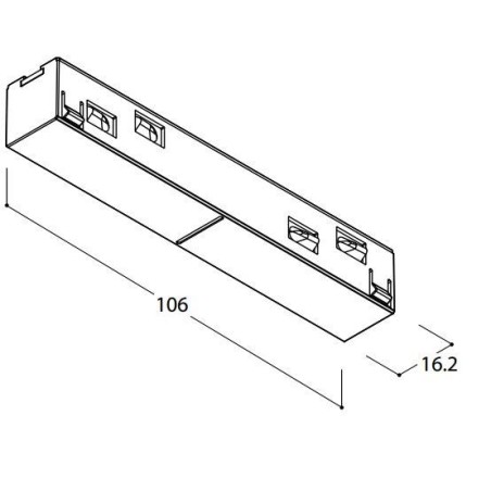 TAL TRACK 48V - STRAIGHT COUPLER 