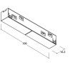 TAL LIGHTING TRACK 48V - STRAIGHT COUPLER