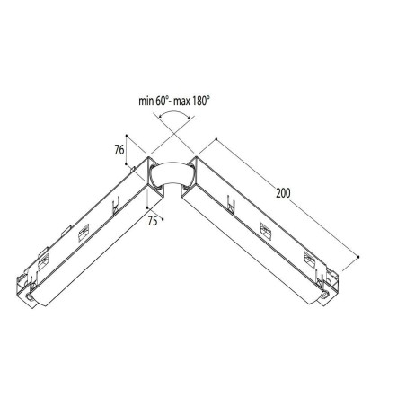 TAL TRACK 48V- FLEXIBLE CORNER COUPLER 