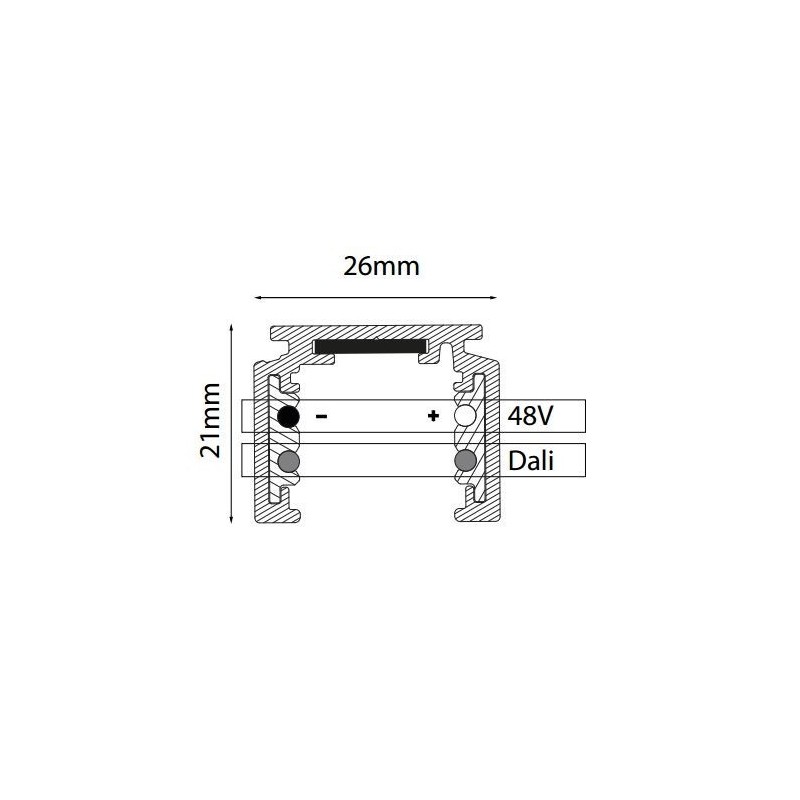 TAL LIGHTING TRACK 48V SURFACE - 3000MM