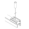 TAL LIGHTING TRACK 48V SURFACE - PENDANT CLIP + SUSP STEEL WIRE 6m