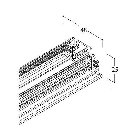 TAL TRACK 48V TRIMLESS - 1000MM 