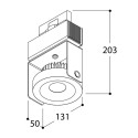 TAL WODAN TRACK 1xBEAUFORT² MAINS DIMMABLE track lighting