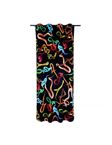 Seletti Toiletpaper Vorhang - Snakes Black