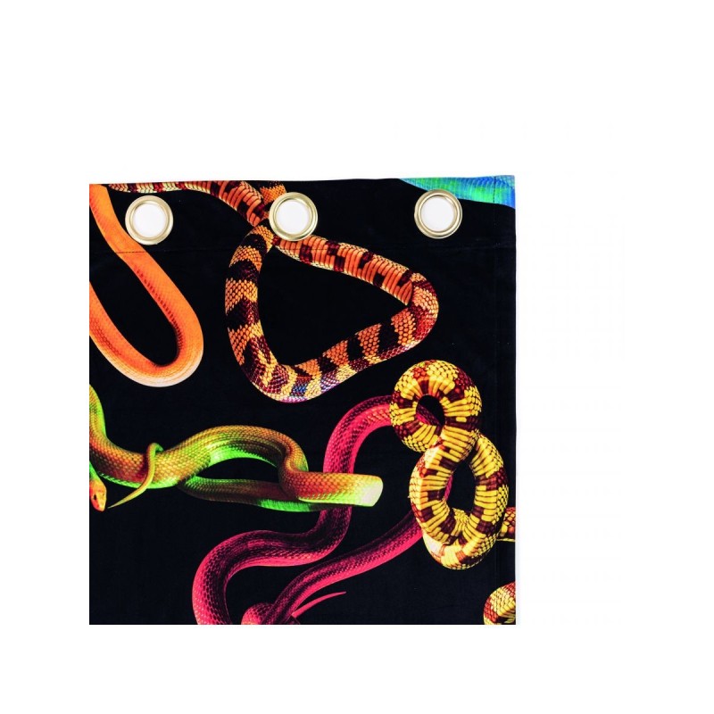 Seletti Toiletpaper Vorhang - Snakes Black