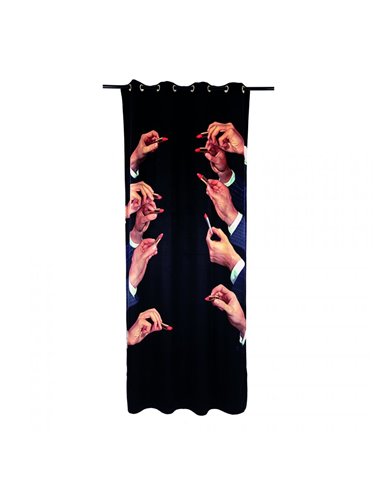 Seletti Toiletpaper Curtain - Lipsticks Black