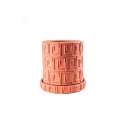 Seletti Magna Graecia Terracotta Vase With Saucer - Greca