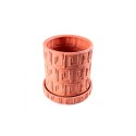 Seletti Magna Graecia Terracotta Vase With Saucer - Greca
