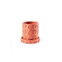 Seletti Magna Graecia Terracotta Vase With Saucer - Onda