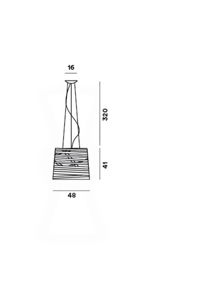 Foscarini Tress Large suspension lamp