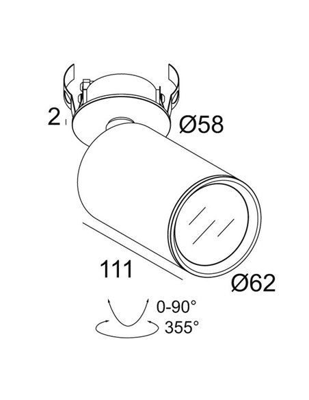 Delta Light SPY FOCUS CLIP LP Ceiling light