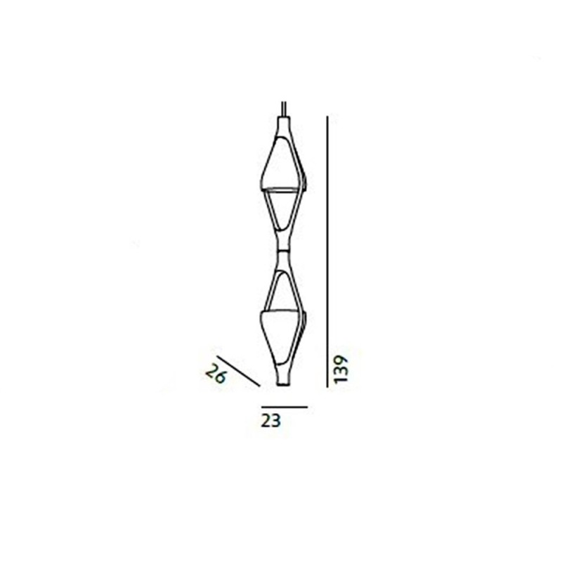Kundalini VICEVERSA 2 Pendant lamp
