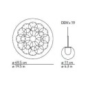 Kundalini Dew 19 Chandelier suspension lamp