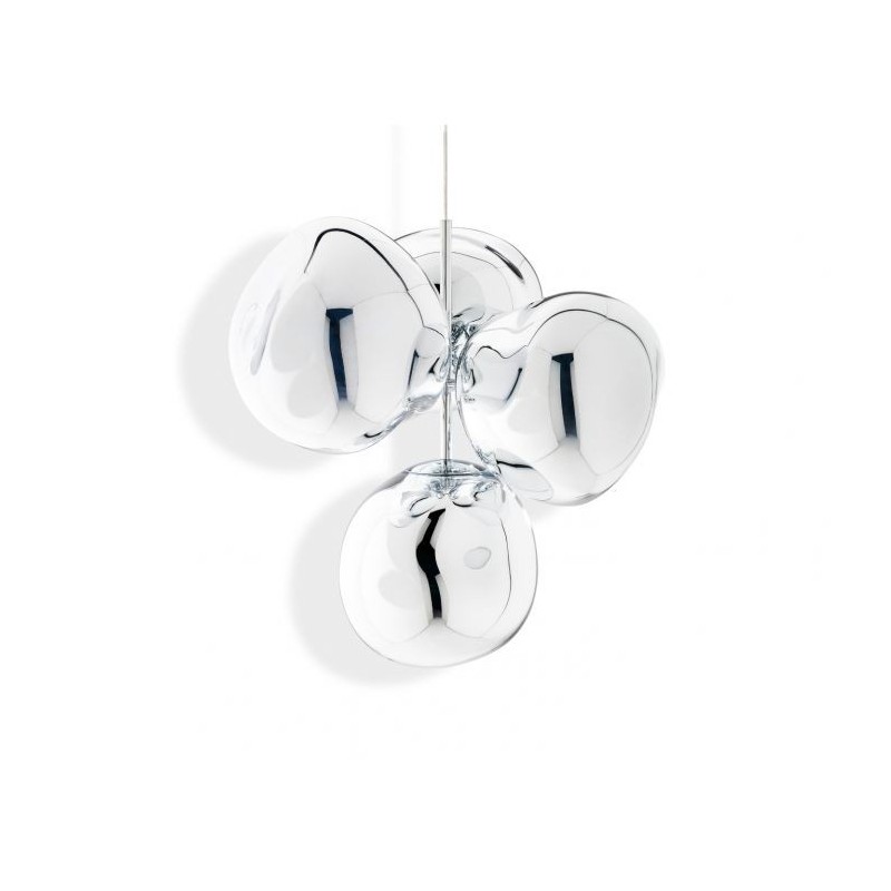 melt led chandelier small chrome 2