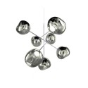 melt led chandelier large chrome