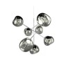melt led chandelier large chrome