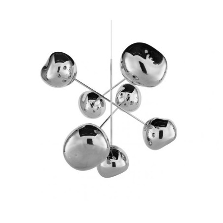 melt led chandelier large chrome 2
