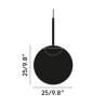 globe pendant 25cm technisch
