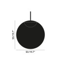 globe pendant 50cm technisch