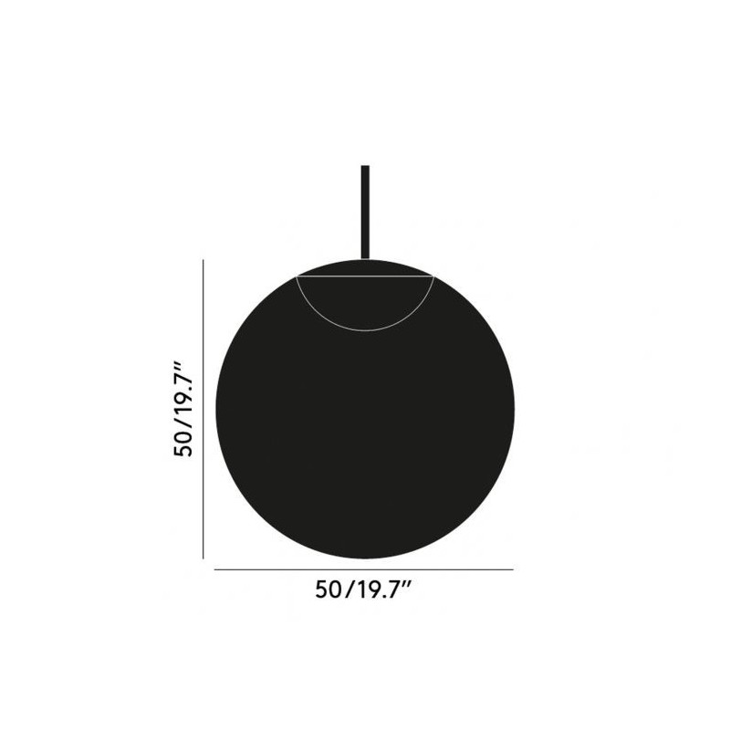 globe pendant 50cm technisch