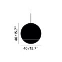 Mirror ball pendant 40cm technisch