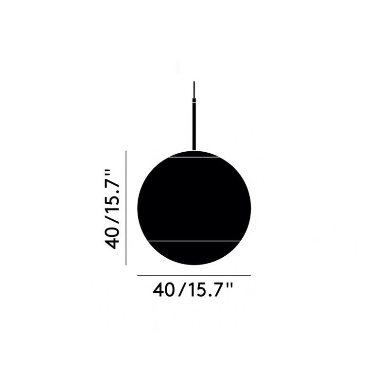 Mirror ball pendant 40cm technisch