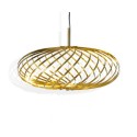 spring pendant small brass