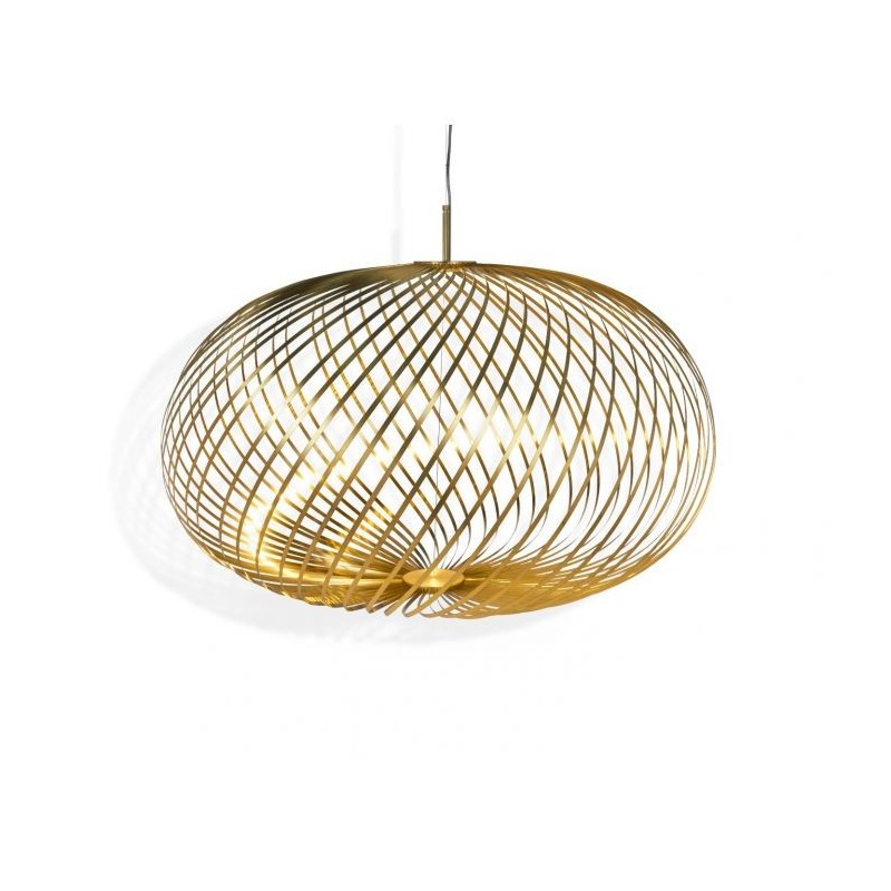 spring pendant large brass