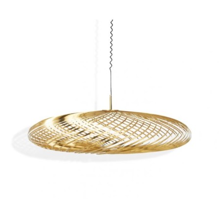 spring pendant large brass 2