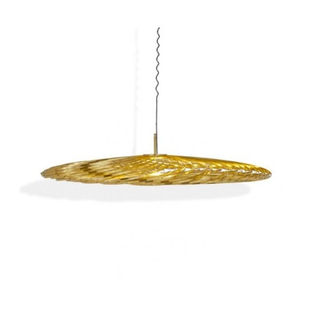 spring pendant large brass 3
