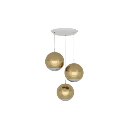 mirror ball round 40 gold