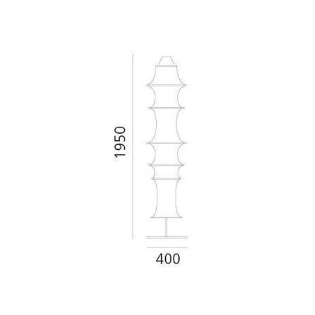 Artemide Falkland Fabric 165 + Inox hoops