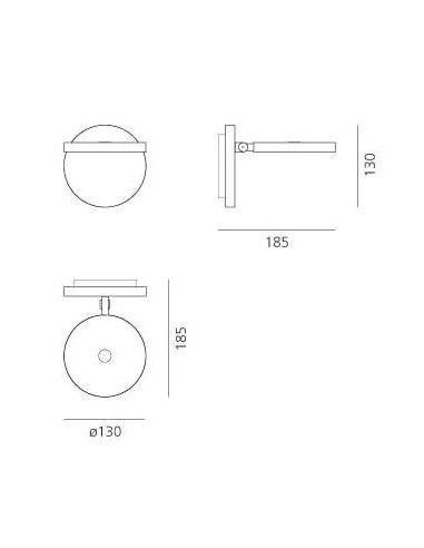 Artemide Demetra Faretto without switch Wall lamp