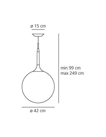 Artemide Castore 42 suspended lamp