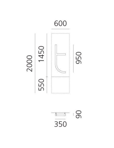 Artemide Alphabet Of Light Wall lamp "t" lowercase