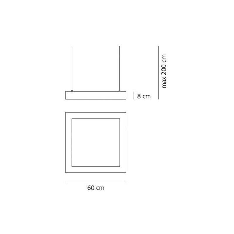 Artemide Altrove 600 Led Suspension direct/indirect LIGHT suspended lamp