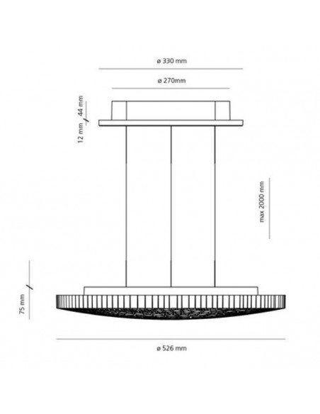 Artemide Calipso suspended lamp