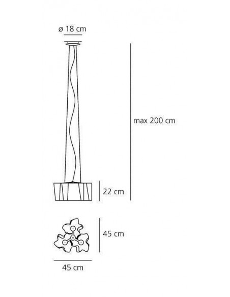 Artemide Logico Mini suspended lamp 3x120°