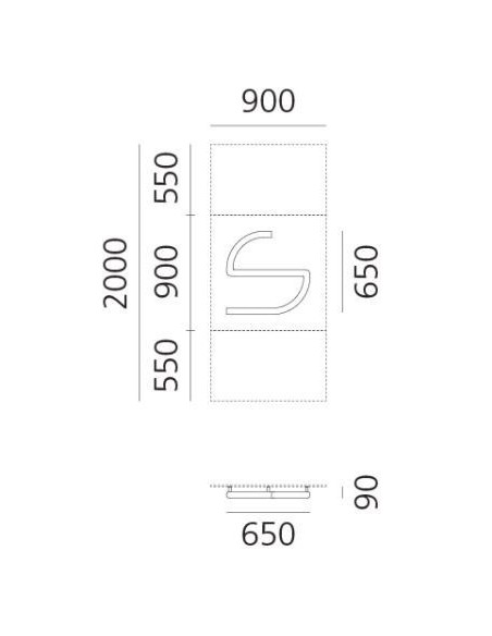 Artemide Alphabet Of Light Wall lamp "s" lowercase