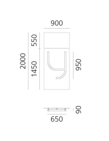 Artemide Alphabet Of Light Wall lamp "y" lowercase