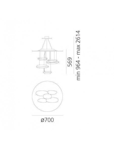 Artemide Mercury MINI Led suspended lamp