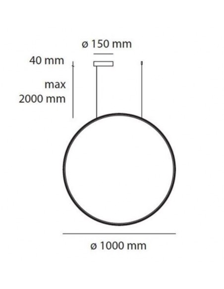 Artemide Discovery Vertical 100 RGBW suspended lamp